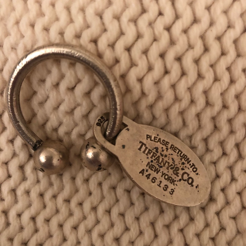 Tiffany keychain sterling silver